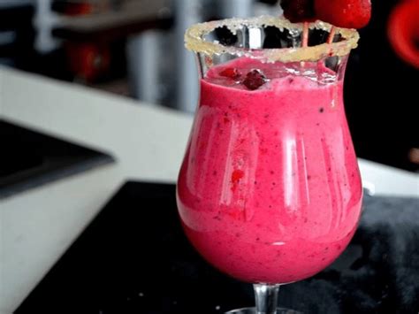 Smoothie Ultra Facile Aux Framboises Et Myrtilles Recette Par