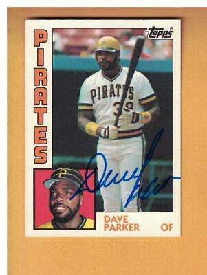 Dave Parker Autographed Topps Tiffany Baseball Card Signed