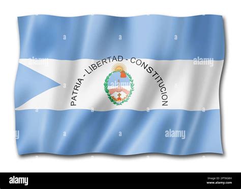 Corrientes Province Flag Argentina Waving Banner Collection 3d