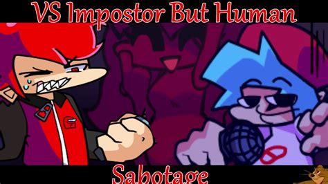 FNF MOD Among Us VS Impostor But Human Red Imposter Vs BF Sabotage