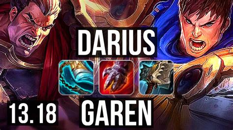 Darius Vs Garen Top 6 Solo Kills 900 Games 900k Mastery Euw