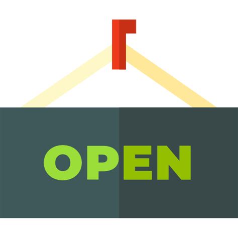 Open Basic Straight Flat icon