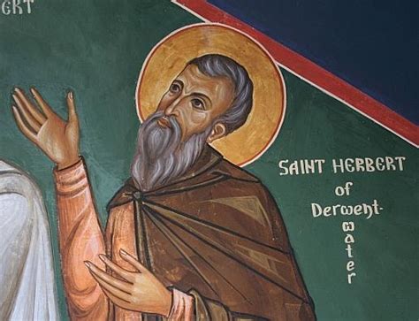 Iconographie ChrÉtienne Saint Herbert Du Derwentwater Ermite