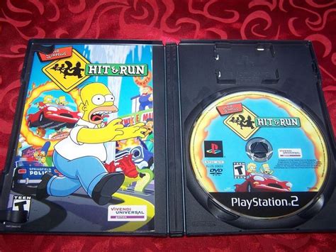 The Simpsons Hit Run Sony Playstation 2 2003 PS2 Black Label Rare