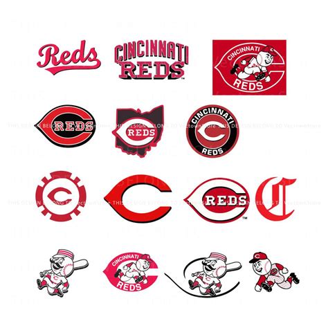 Cincinnati Reds Logo Bundle File Svg Sport Svg Cricut File