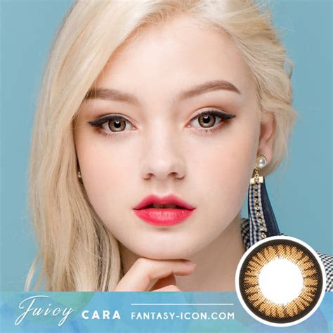 Brwon Toric Lens Juicy Cara Colored Contacts For Astigmatism