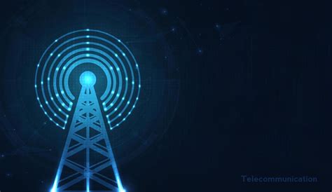 Telecommunications Signal Transmitter Radio Tower From Lines