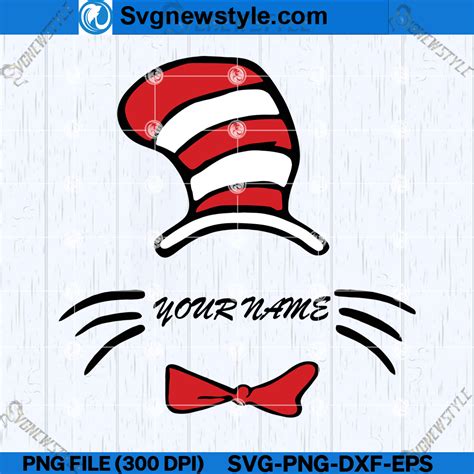 Dr Seuss Hat Svg Dr Seuss Svg Png Files For Cricut