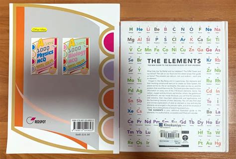 A Level 1000 Chemistry MCQ With Helps And The Elements Book Hobbies