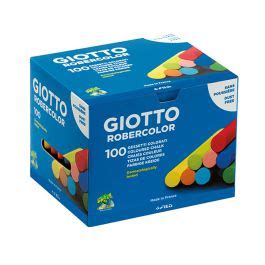 Tizas Giotto Robercolor Antipolvo Colores Surtidos Caja 100 Ud