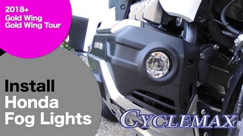 Honda Fog Lights For 2018 Goldwing Installation YouTube