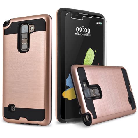 Lg Stylo Case Piece Style Hybrid Shockproof Hard Case Cover With