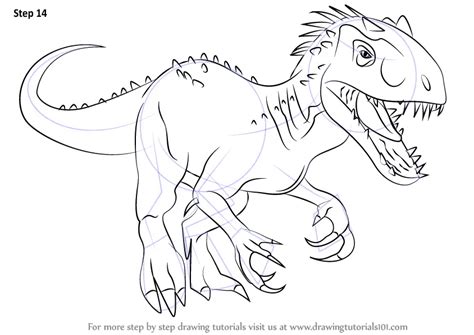 Indominus Rex Drawing Easy - Learn How To Draw Indominus Rex From ...