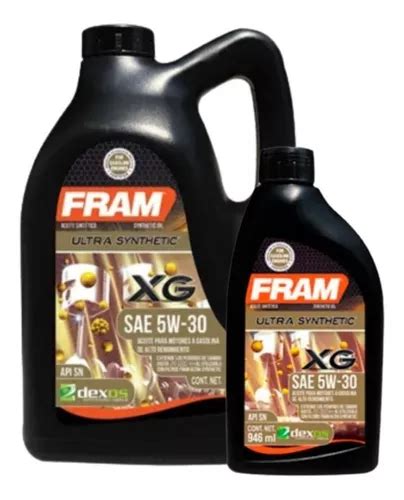 Aceite Sintético Fram 5w30 Sn 5l 946 Ml MercadoLibre