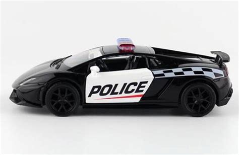 1:36 Black Kids Police Diecast Lamborghini Gallardo LP560-4 Toy [NB4T010] : EZBUSTOYS.COM