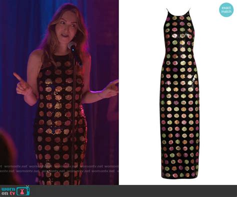 Wornontv Tesss Sequin Polka Dot Dress On The L Word Generation Q