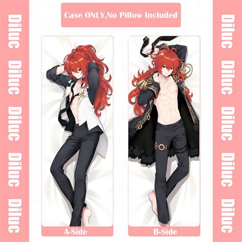 Genshin Impacthot Diluc Dakimakura Anime Etsy Espa A