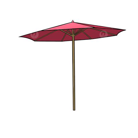 Red Beach Umbrella Clip Art Beach Umbrella Clipart Crimson Beach