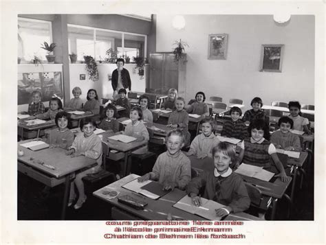 Photo de classe Cours préparatoire 1ère année Erkman chatrian de 1963