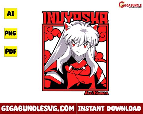 Inuyasha Png, Sesshomaru Inuyasha Png, Anime Png - Instant Download – Gigabundlesvg