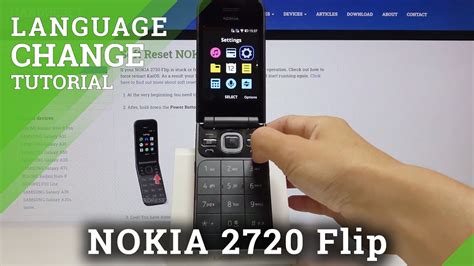 How To Change Language In NOKIA 2720 Flip Language Settings YouTube