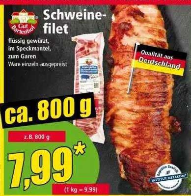 Gut Bartenhof Schweine Filet Angebot Bei Norma Prospekte De