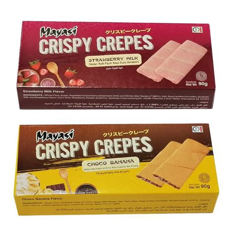 Mayasi Crispy Crepes Wafer Rolls G Shopee Philippines