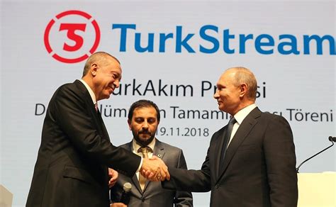 Erdogan Putin Launch Turkstream Pipeline Talk Regional Crises