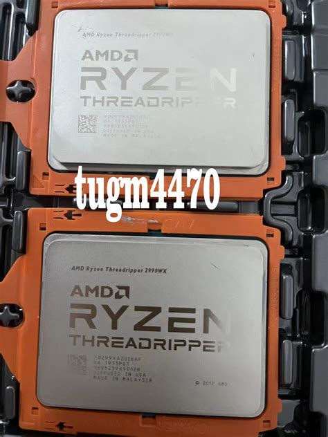 Amd Ryzen Threadripper Wx Cores Threads Cpu Frequency Ghz