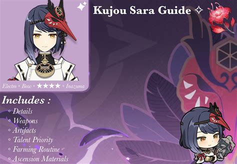 Kujou Sara Character Guide Genshin Impact Hoyolab