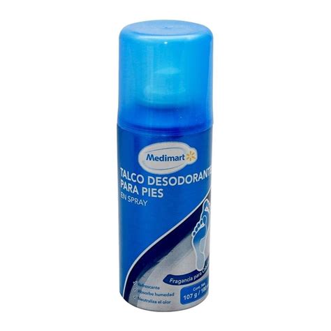 Talco Desodorante Para Pies Medimart Para Caballero En Spray Ml