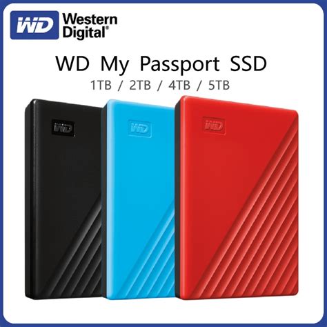 Western Digital Wd My Passport 1tb 2tb External Hard Drive Usb 30 Password Protection Hdd