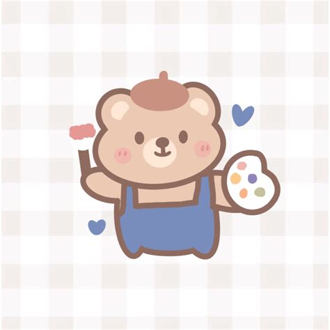 iOS 14 icons korean aesthetic | Cute app, Cute doodles, Cute bear drawings