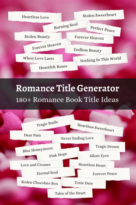 Romance Title Generator 💕 Imagine Forest