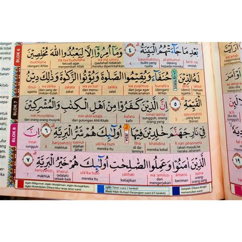 Jual Al Quran Hafazan Perkata Latin 8Blok Warna A5 Alquran Hafalan