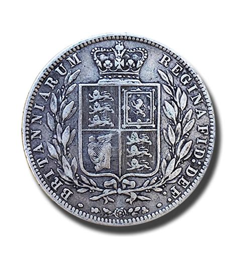 1878 British Silver Half Crown 2 Shillings 6 Pence Queen Victoria Coin