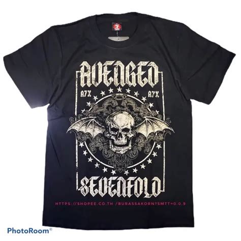 Uniqloo เสื้อวง Avenged Sevenfold เสื้อยืด Avenged A7x Th