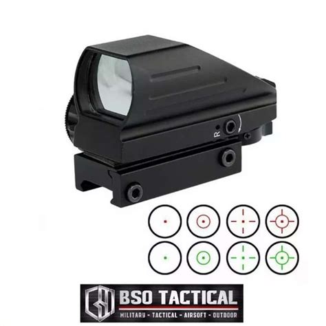 Jual Holosight Tactical Aim 4 Reticle Reflex Sight Red Green Dot Hd103