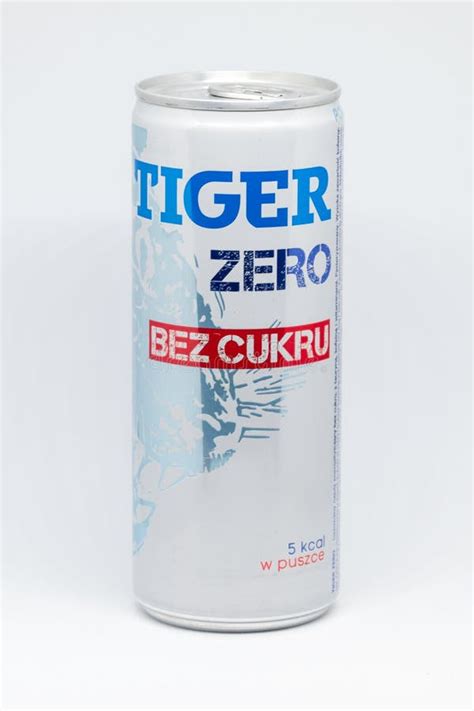 Can Of Tiger Max Energy Drink With 50 More Caffeine Editorial Stock