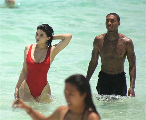 Kylie Jenner In Swimsuit At A Beach In Turk And Caicos 08 12 2016