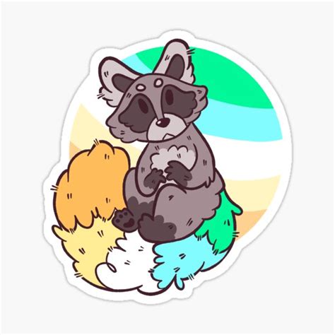 Pride Raccoon Neopronous Sticker For Sale By Epoxxalypz Redbubble