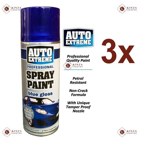 New X Blue Gloss Spray Can Car Bike Paint Aerosol Auto Etsy