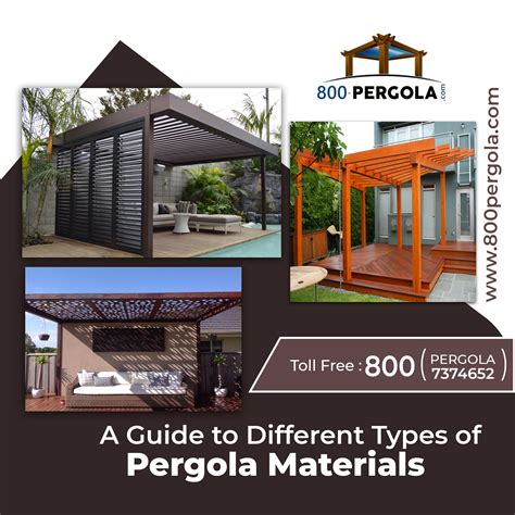 A Guide to Different Types of Pergola Materials