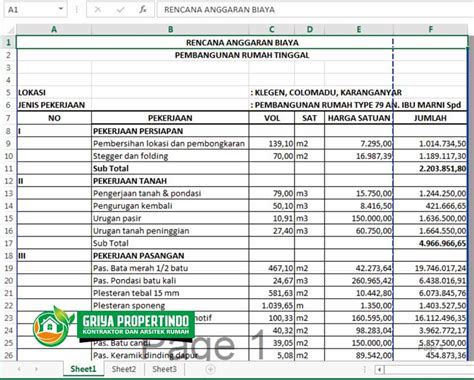 Contoh Rab Rumah 2 Lantai 55 Koleksi Gambar