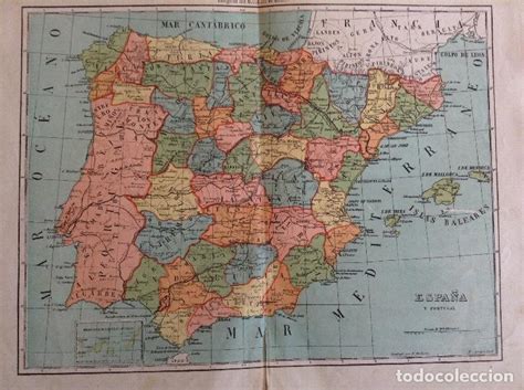 Mapa de españa, antiguas provincias siglo xix - Vendido en Venta ...