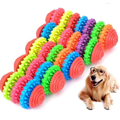 TPR Interactive Dog Toys for Large Dogs Ball for Dog Chew Game Toys Pet Toothbrush Wild Toy ...