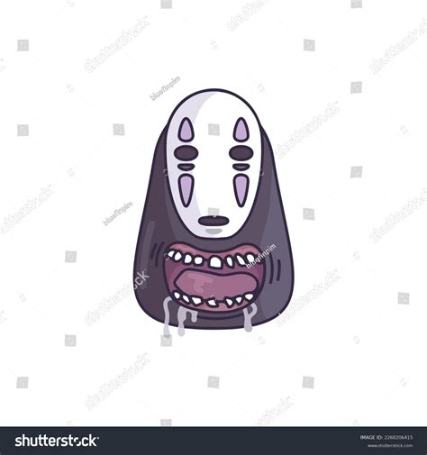 Noface Kaonashi Faceless Chihiro No Face Stock Vector (Royalty Free) 2268206415 | Shutterstock