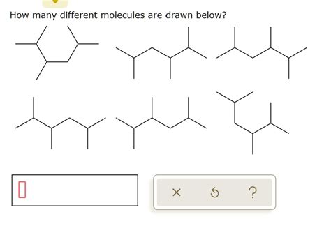 SOLVED How Many Different Molecules Are Drawn Below