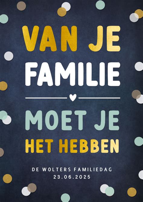 Grappige En Vrolijke Uitnodiging Familiedag Of Kaartje2go