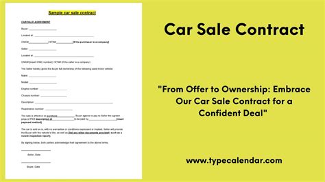 Company Vehicle Use Agreement Template